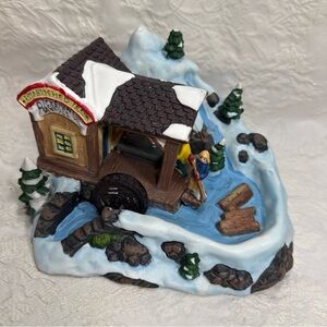 Christmas Victorian Village Porcelain Pickering SAWMILL Olde Towne READ
